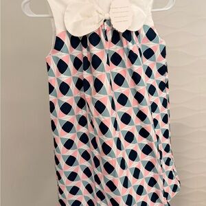 Geometric Patterned Sleeveless Dress